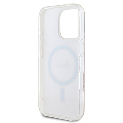 Futrola MagSafe za Apple iPhone 16 Pro Max, Guess, IML 4G, Roze