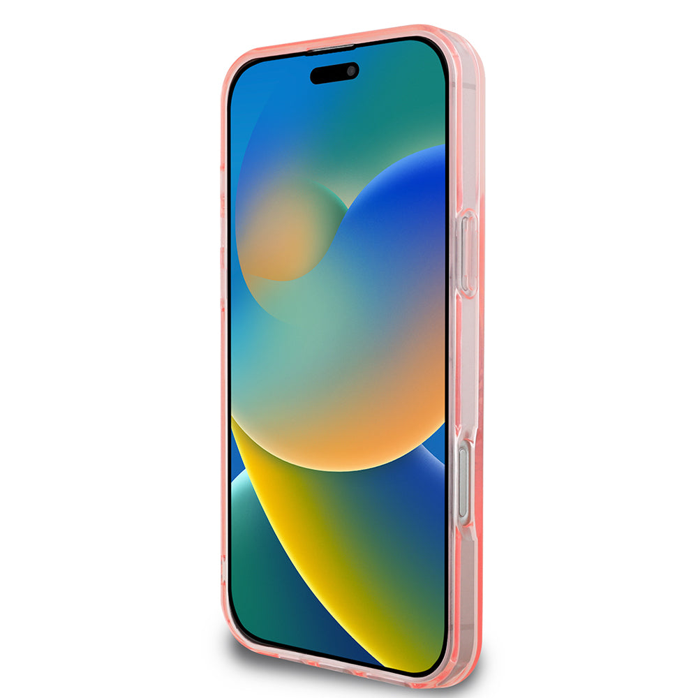 Futrola MagSafe za Apple iPhone 16 Pro Max, Guess, IML Flowers Wreath, Roze