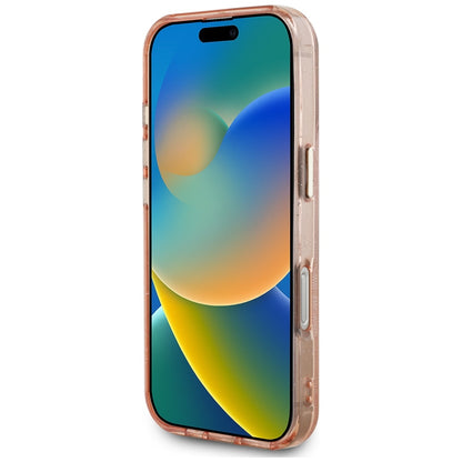 Futrola MagSafe za Apple iPhone 16 Pro Max, Guess, IML Glitter 4G Circle Triangle, Roze