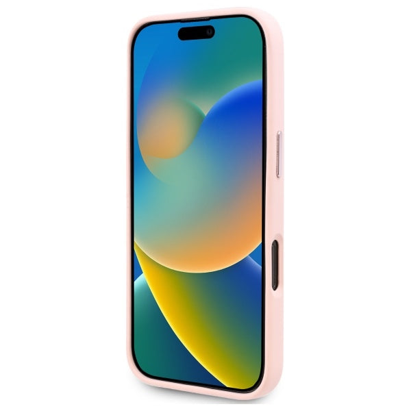 Futrola MagSafe za Apple iPhone 16 Pro Max, Karl Lagerfeld, Silicone Shadow Metal Initial, Roze