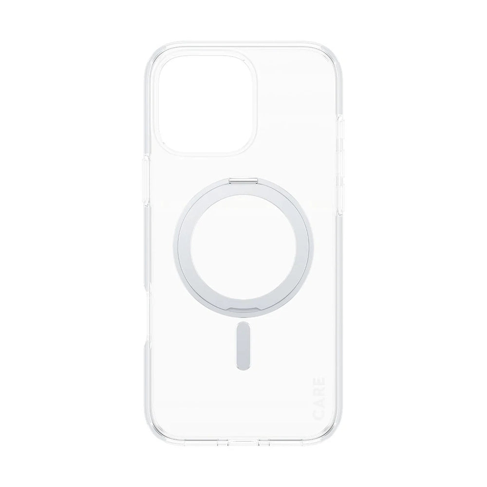 Futrola MagSafe za Apple iPhone 16 Pro Max, PanzerGlass, Care Feature Kickstand, Srebrno Transparentna