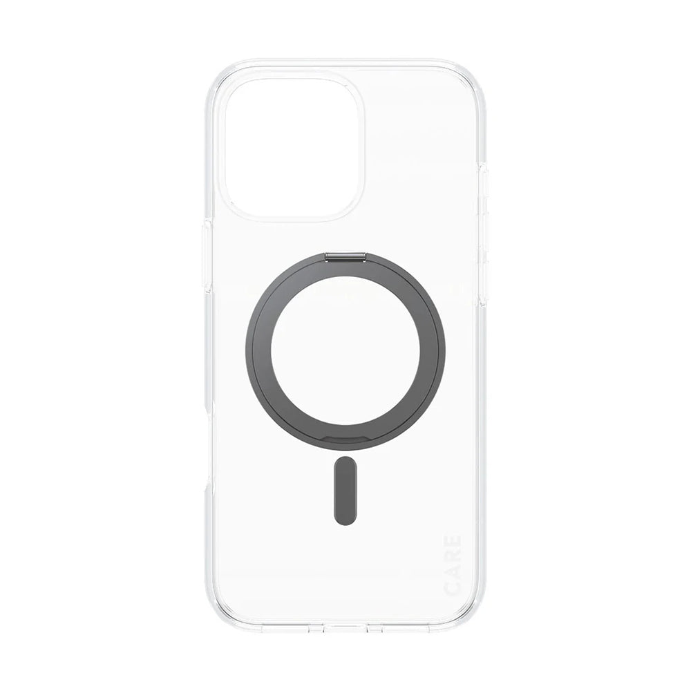 Futrola MagSafe za Apple iPhone 16 Pro Max, PanzerGlass, sa opcijom postolja, Crna Transparentna