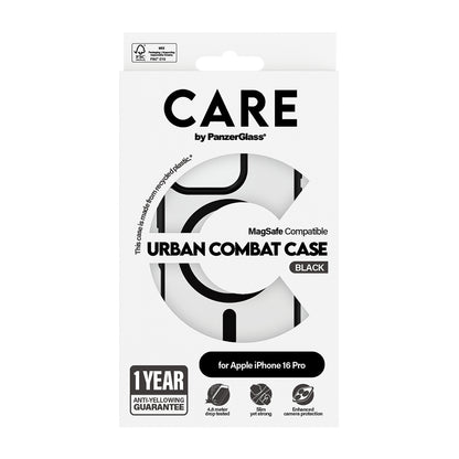 Futrola MagSafe za Apple iPhone 16 Pro Max, PanzerGlass, Care Urban Combat, Crno Providna