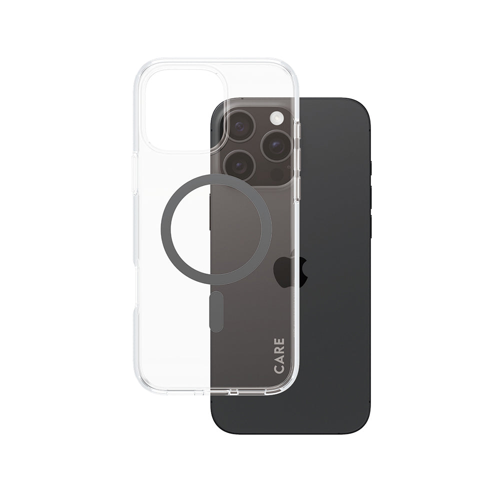 Futrola MagSafe za Apple iPhone 16 Pro Max, PanzerGlass, Care Urban Combat, Crna Transparentna