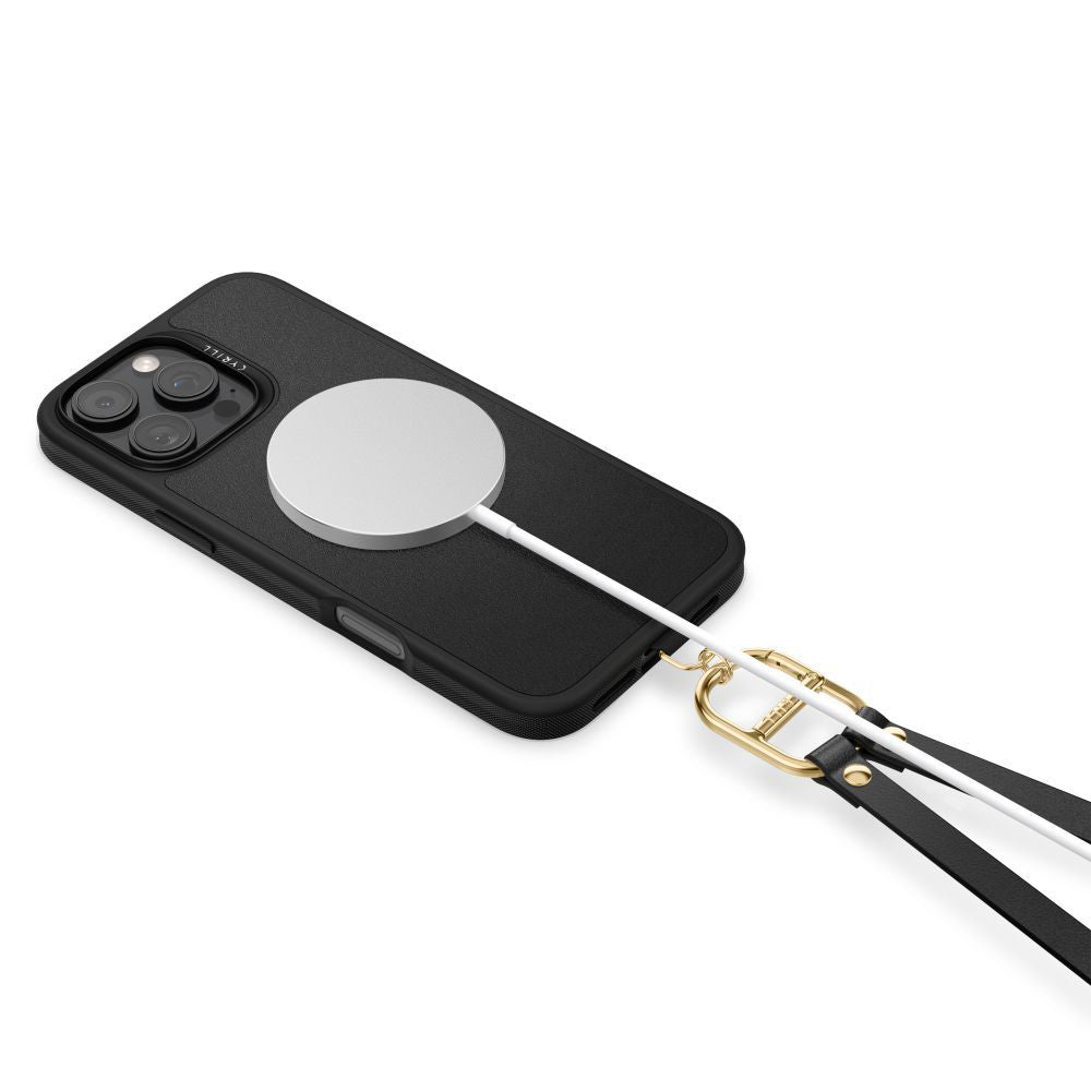 Futrola MagSafe za Apple iPhone 16 Pro Max, Spigen, Cyrill Kajuk Classic Charm, Crna
