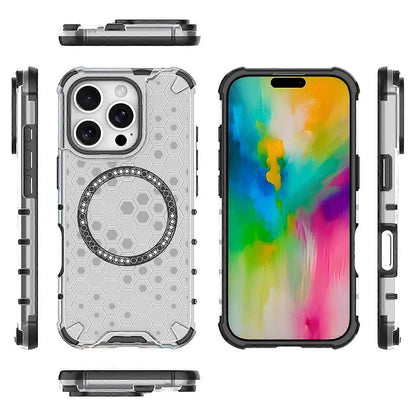 MagSafe futrola za Apple iPhone 16 Pro Max, Techsuit, HoneyComb Shield, Bela
