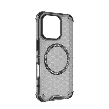 MagSafe futrola za Apple iPhone 16 Pro Max, Techsuit, HoneyComb Shield, Crna