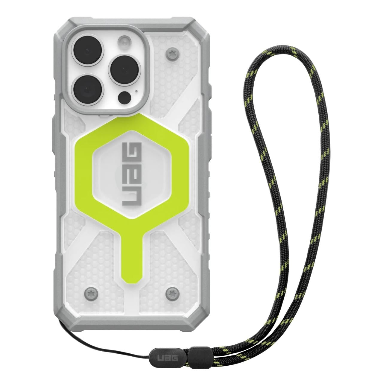 MagSafe futrola za Apple iPhone 16 Pro Max, Urban Armor Gear, Pathfinder Clear with Lanyard, Zelena