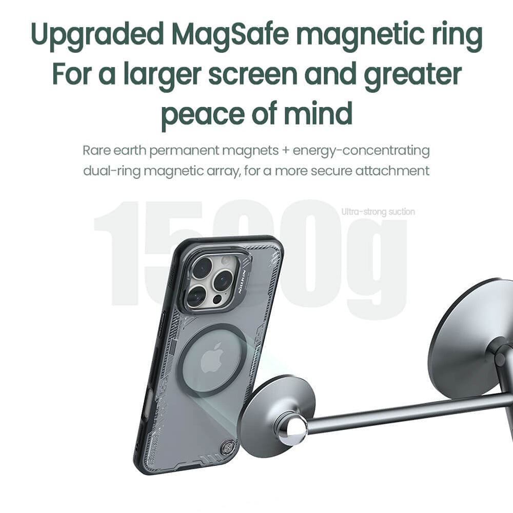 MagSafe futrola za Apple iPhone 16 Pro, Nillkin, Iceblade Prop (sa izrezom za kameru), Zelena