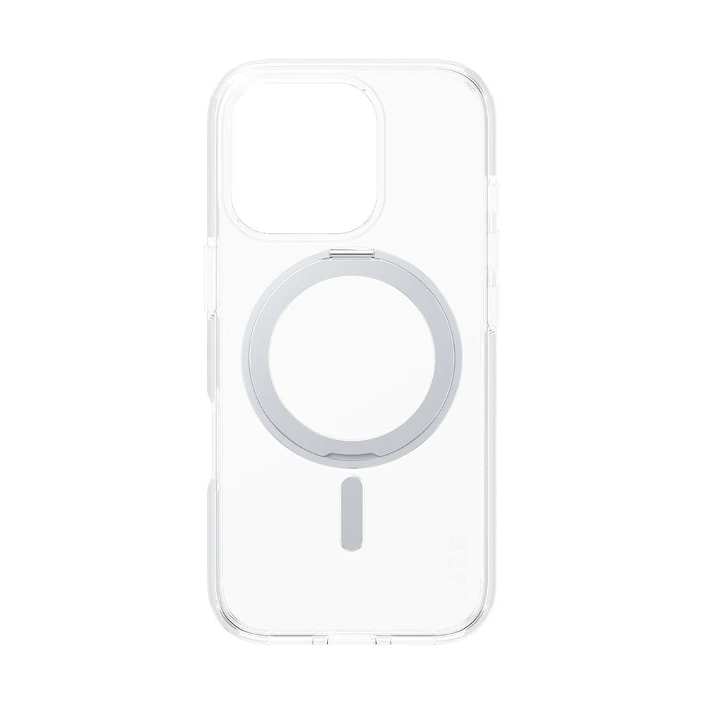 Futrola MagSafe za Apple iPhone 16 Pro, PanzerGlass, Care Feature Kickstand, Srebrno Transparentna