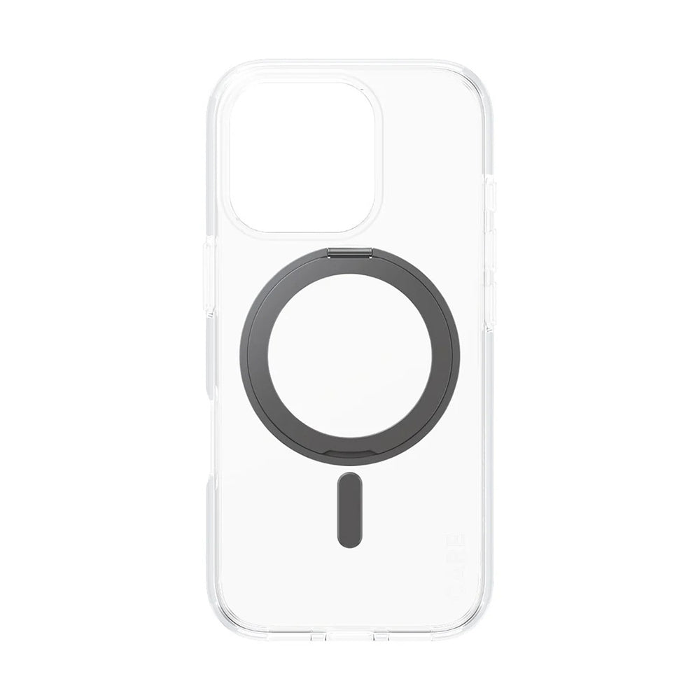 Futrola MagSafe za Apple iPhone 16 Pro, PanzerGlass, Care Feature Kickstand, Crna Transparentna