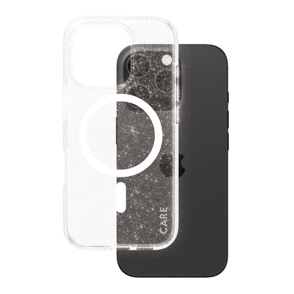 Futrola MagSafe za Apple iPhone 16 Pro, PanzerGlass, Care Urban Combat Star Lit, Transparentna Bela