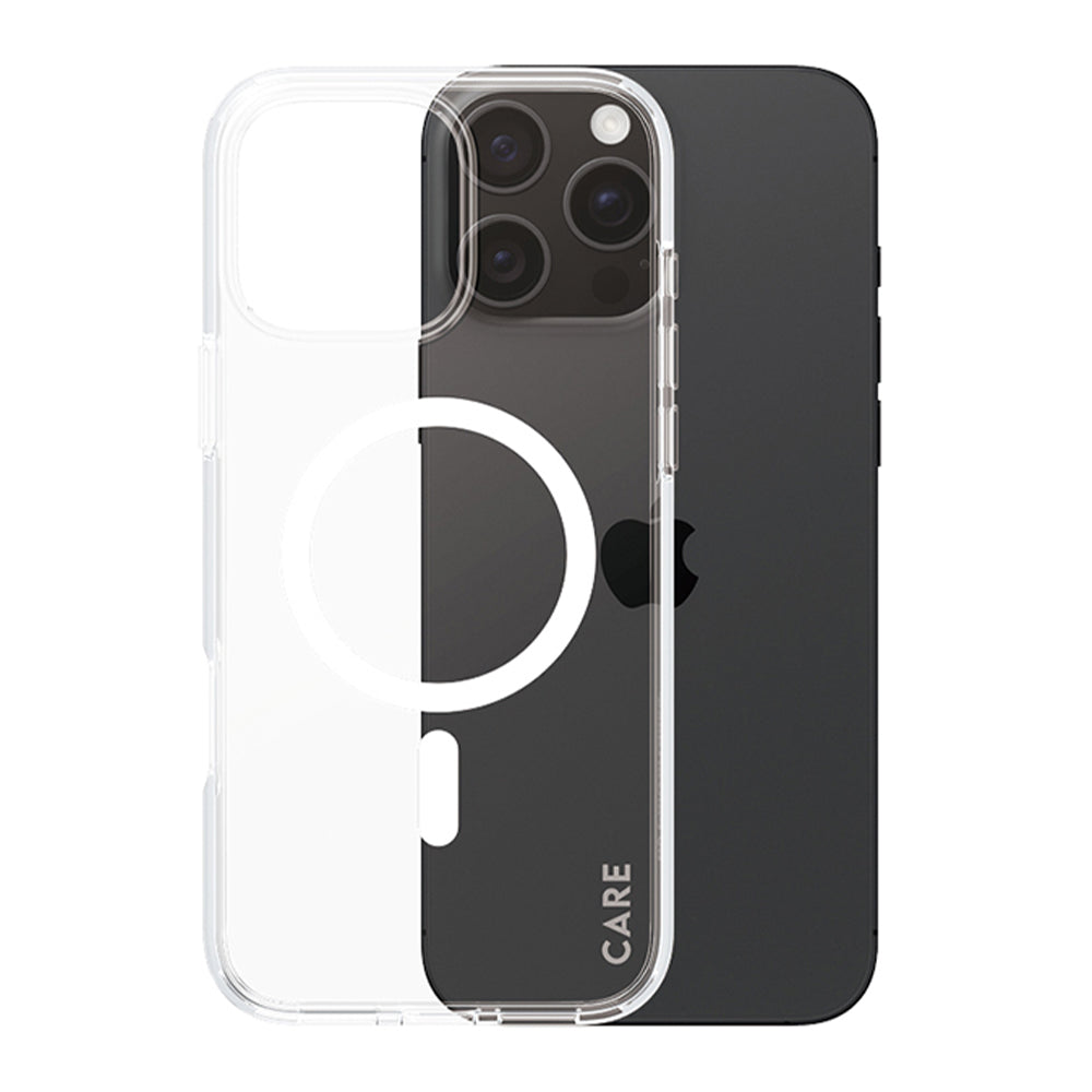 Futrola MagSafe za Apple iPhone 16 Pro, PanzerGlass, Care Urban Combat, Bela Transparentna
