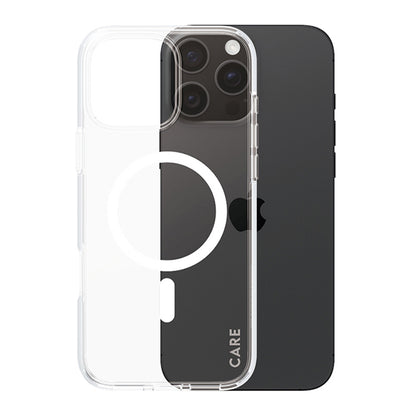 Futrola MagSafe za Apple iPhone 16 Pro, PanzerGlass, Care Urban Combat, Bela Transparentna