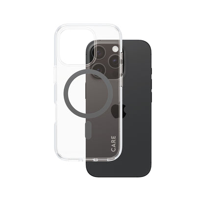 Futrola MagSafe za Apple iPhone 16 Pro, PanzerGlass, Care Urban Combat, Crna Transparentna