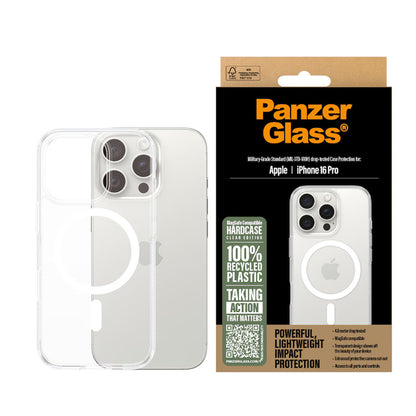 Futrola MagSafe za Apple iPhone 16 Pro, PanzerGlass, HardCase, Bela Transparentna