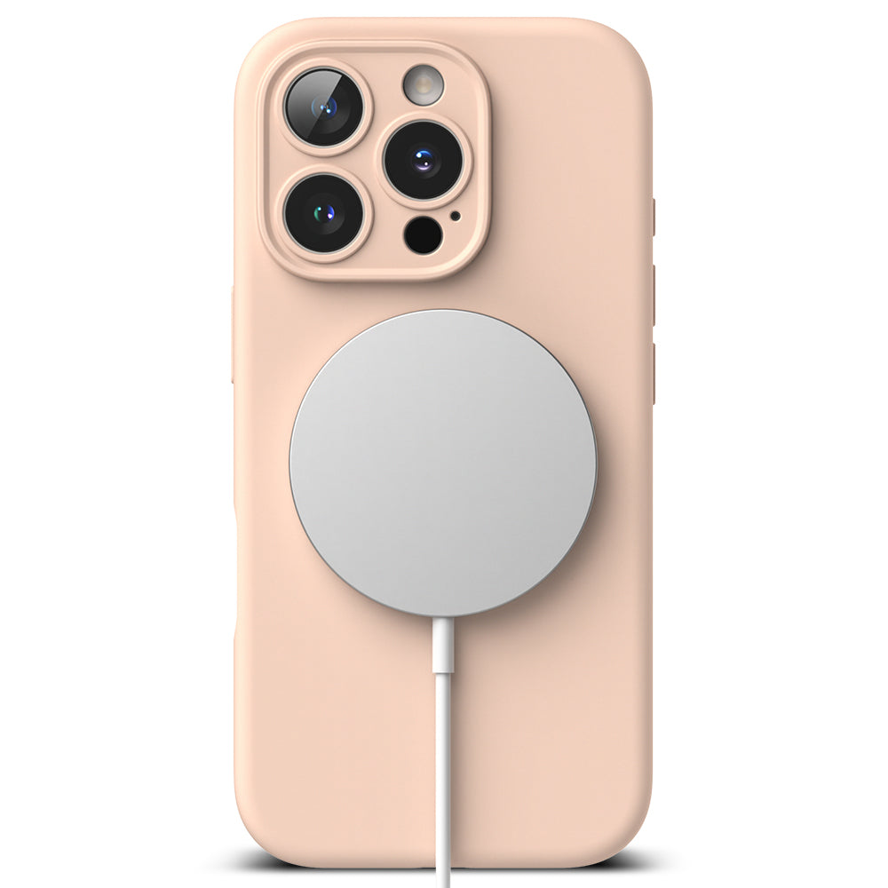 MagSafe futrola za Apple iPhone 16 Pro, Ringke, Silikonska, Roze