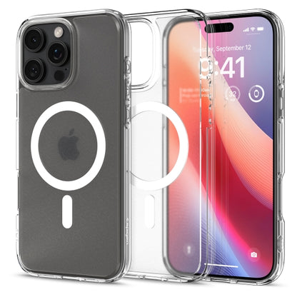 Husa MagSafe za Apple iPhone 16 Pro, Spigen, Ultra Hybrid, Satinirano Transparentna ACS08133