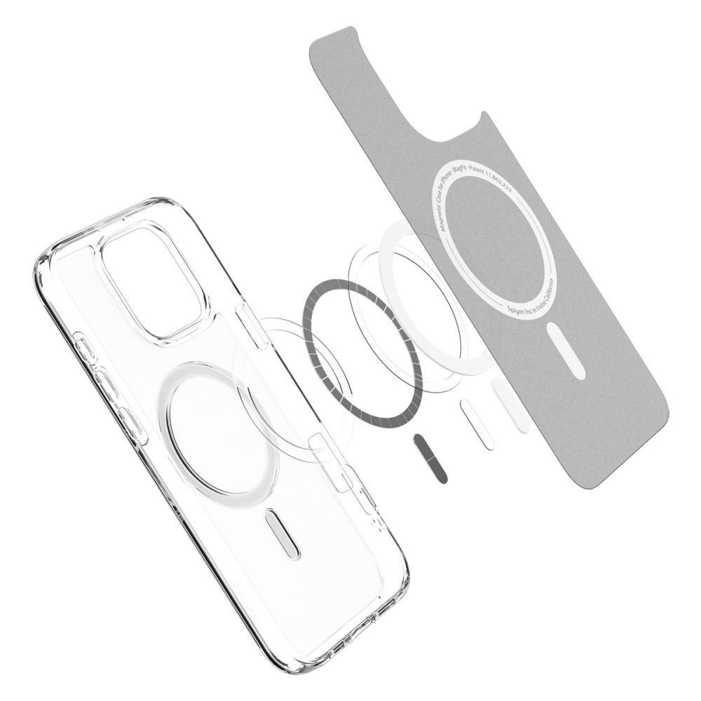 Husa MagSafe za Apple iPhone 16 Pro, Spigen, Ultra Hybrid, Satinirano Transparentna ACS08133