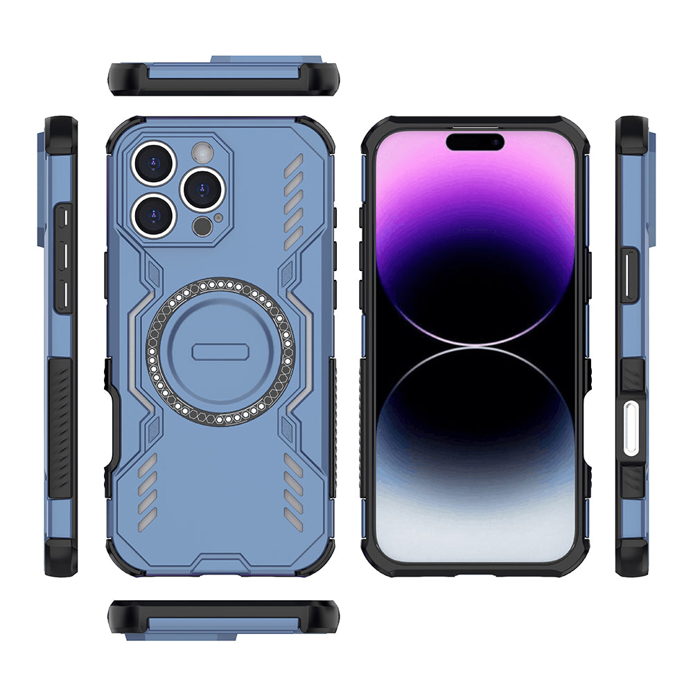 MagSafe futrola za Apple iPhone 16 Pro, Techsuit, ArmorMag, Plava
