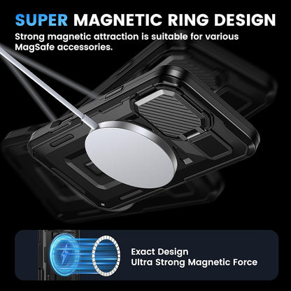 MagSafe futrola za Apple iPhone 16 Pro, Techsuit, CamVault, Crna