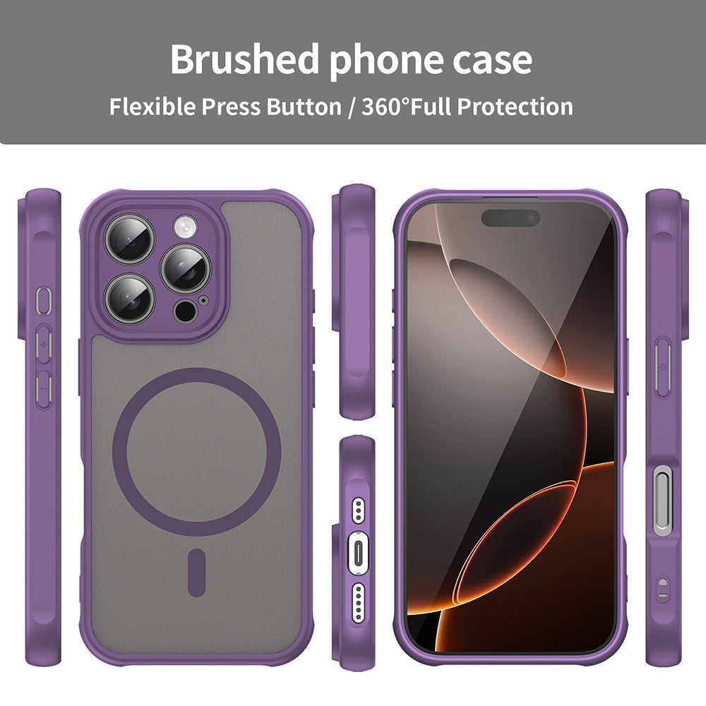 MagSafe futrola za Apple iPhone 16 Pro, Techsuit, HaloFrost II, Ljubičasta