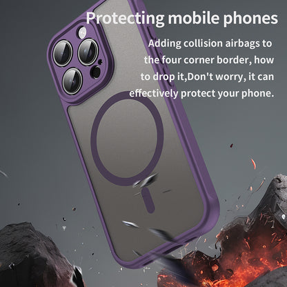 MagSafe futrola za Apple iPhone 16 Pro, Techsuit, HaloFrost II, Ljubičasta
