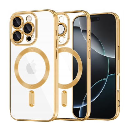 MagSafe futrola za Apple iPhone 16 Pro, Techsuit, Luxury Crystal, Zlatna