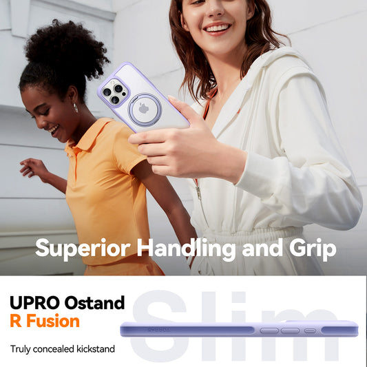 Husa MagSafe za Apple iPhone 16 Pro, Torras, Ostand R Fusion, Crna