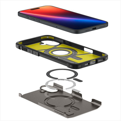 Futrola MagSafe za Apple iPhone 16, Spigen, Tough Armor, Siva