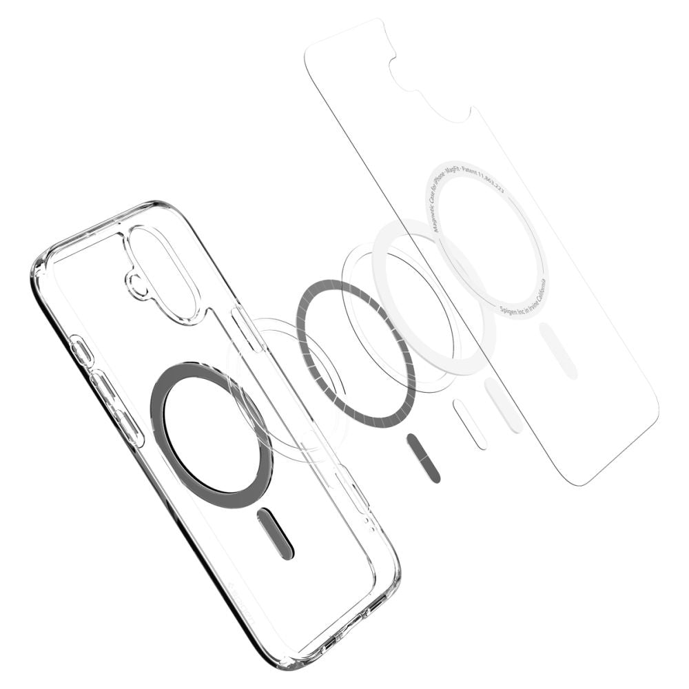 Futrola MagSafe za Apple iPhone 16, Spigen, Ultra Hybrid, Crna ACS08206