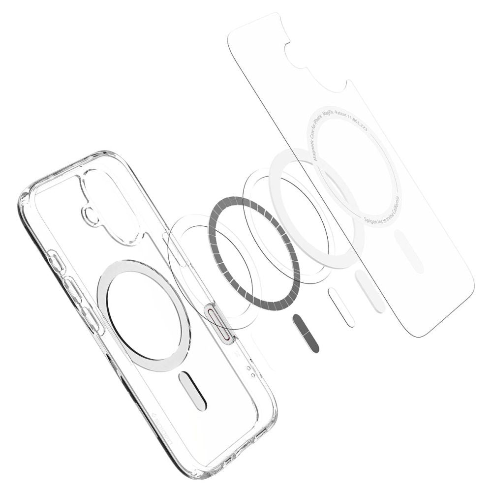 Futrola MagSafe za Apple iPhone 16, Spigen, Ultra Hybrid T, Bela ACS09073