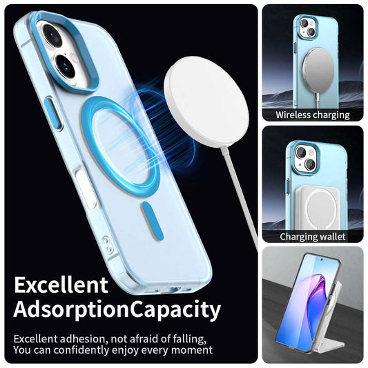 MagSafe futrola za Apple iPhone 16, Techsuit, CandyCase, Plava