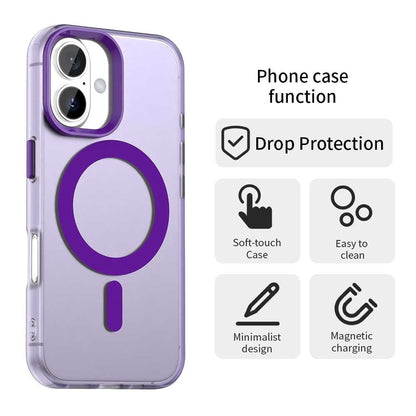 MagSafe futrola za Apple iPhone 16, Techsuit, CandyCase, Ljubičasta