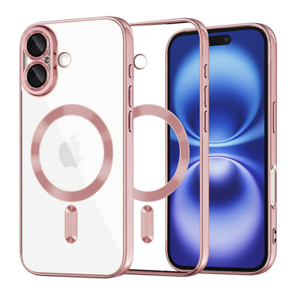 MagSafe futrola za Apple iPhone 16, Techsuit, Luxury Crystal, Roze