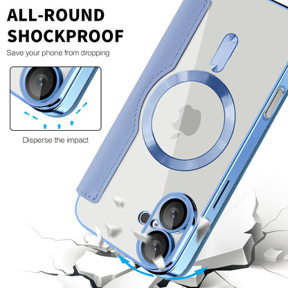 MagSafe futrola za Apple iPhone 16, Techsuit, SmartMag Book, Plava