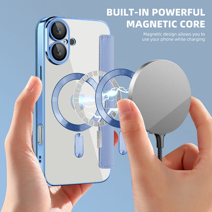 MagSafe futrola za Apple iPhone 16, Techsuit, SmartMag Book, Plava