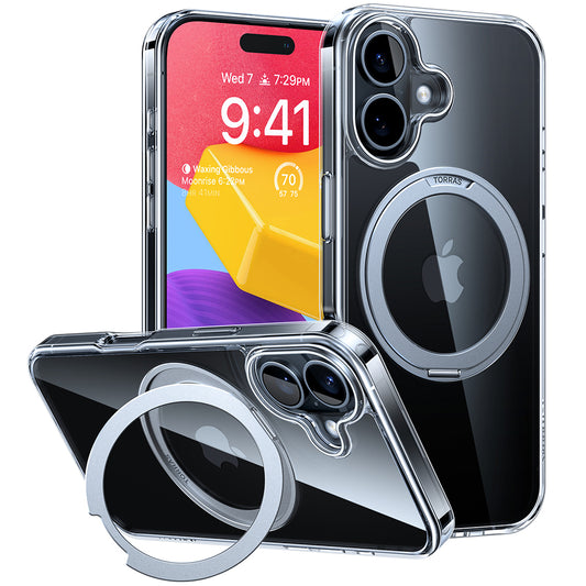 Futrola MagSafe za Apple iPhone 16, Torras, Ostand Pro, Transparenta