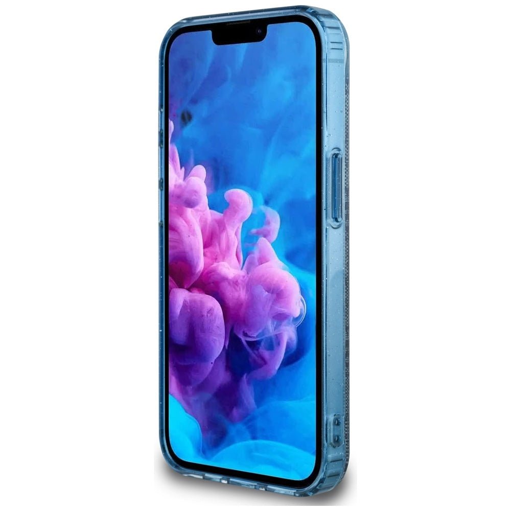 Futrola MagSafe za Apple iPhone 16e, Guess, IML Glitter 4G Circle Triangle, Plava