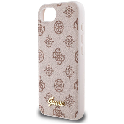 Futrola MagSafe za Apple iPhone 16e, Guess, Peony Script, Braon