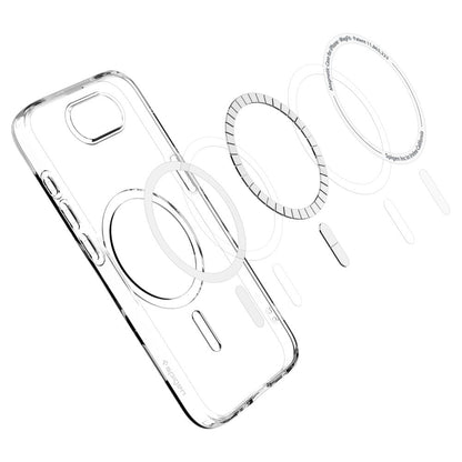 Futrola MagSafe za Apple iPhone 17e / 16e, Spigen, Liquid Crystal, Transparentna