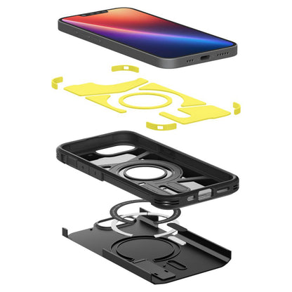 Futrola MagSafe za Apple iPhone 17e / 16e, Spigen, Tough Armor, Crna