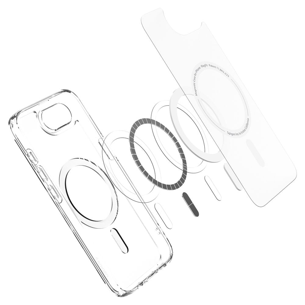 Futrola MagSafe za Apple iPhone 17e / 16e, Spigen, Ultra Hybrid, Satinirano Bela