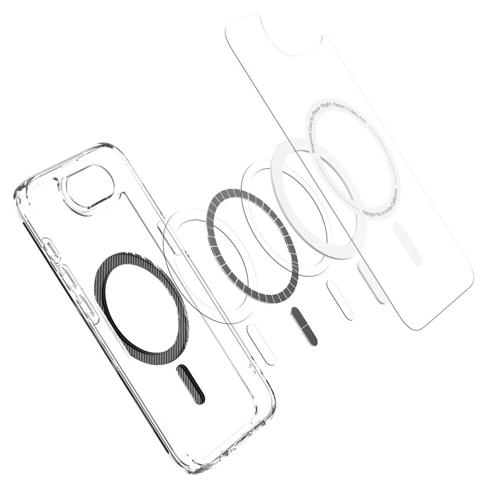 MagSafe futrola za Apple iPhone 17e / 16e, Spigen, Ultra Hybrid Carbon, Providna