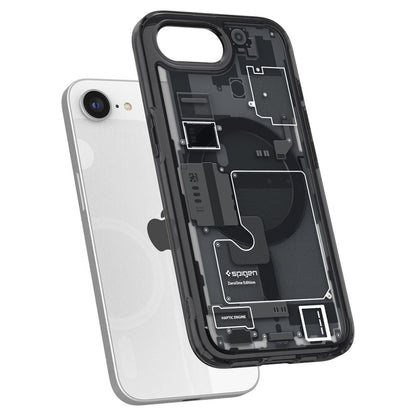 Futrola MagSafe za Apple iPhone 17e / 16e, Spigen, Ultra Hybrid Zero One, Crna