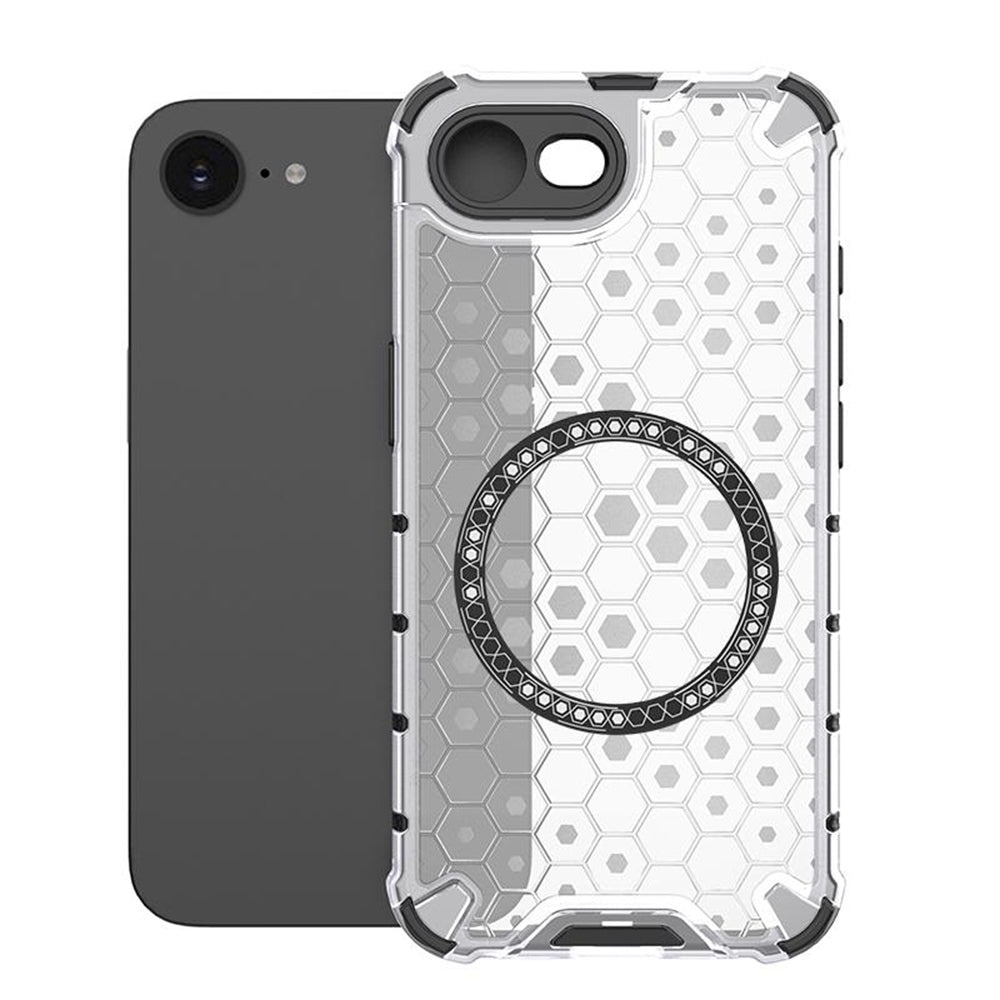 MagSafe futrola za Apple iPhone 17e / 16e, Techsuit, HoneyComb Shield, Bela