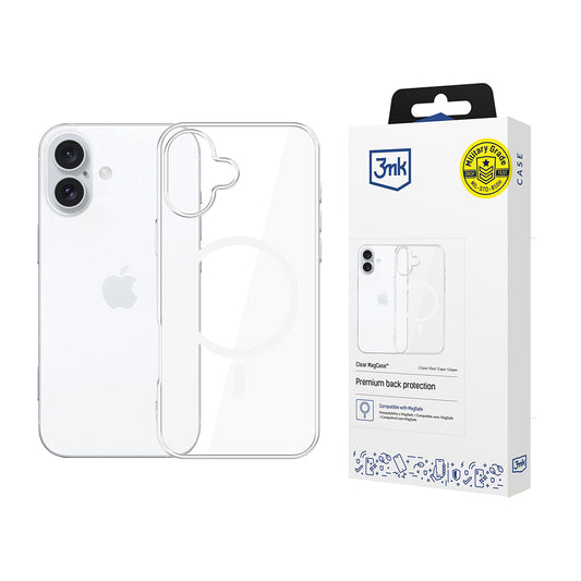 Futrola MagSafe za Apple iPhone 17, 3MK, Clear MagCase, Transparentna