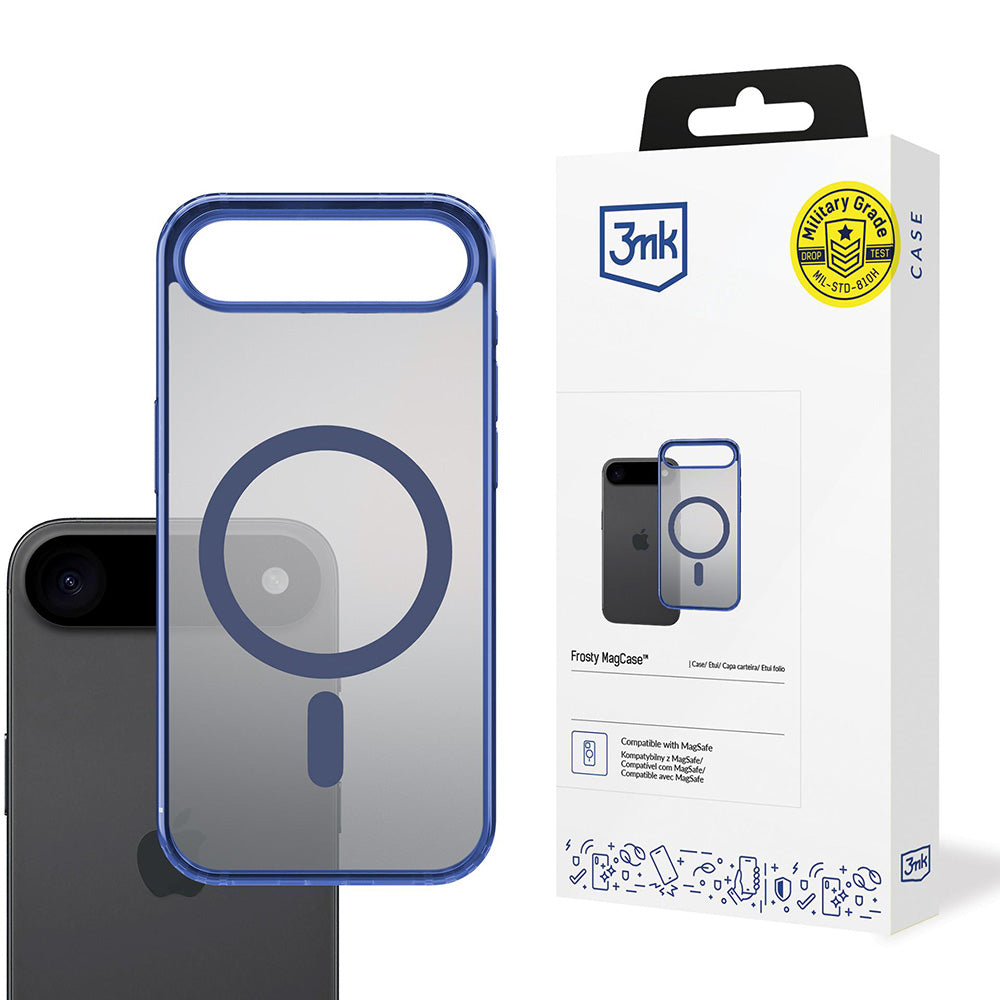 Futrola MagSafe za Apple iPhone 17 Air, 3MK, Frosty MagCase, Plava