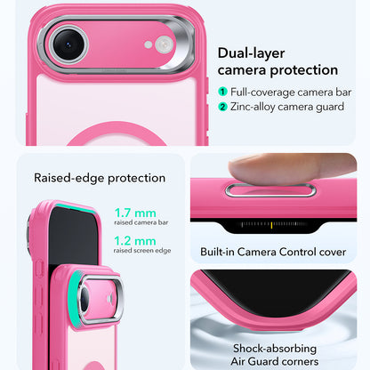 Futrola MagSafe za Apple iPhone 17 Air, ESR, Classic Hybrid Kickstand, Roze Saten
