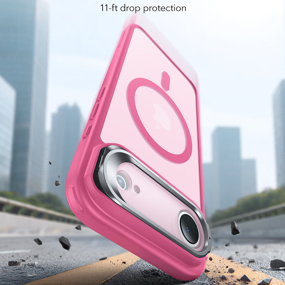 Futrola MagSafe za Apple iPhone 17 Air, ESR, Classic Hybrid Kickstand, Roze Saten